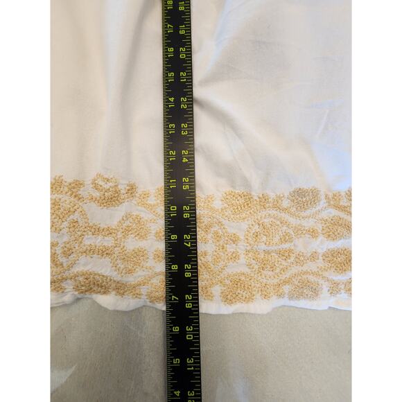 House of Harlow 1960 White Mini Dress Embroidered SZ Medium Summer - Picture 9 of 11